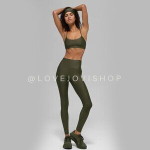 Athleisure | Alo Green Olive Matte Leggings | Athletic Performance Gear Armycore